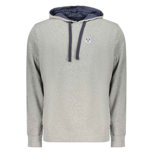 Gray Cotton Men's Hoodie
