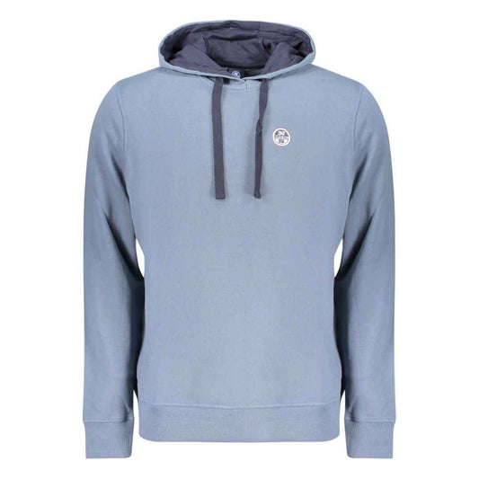 Blue Cotton Men's Hoodie