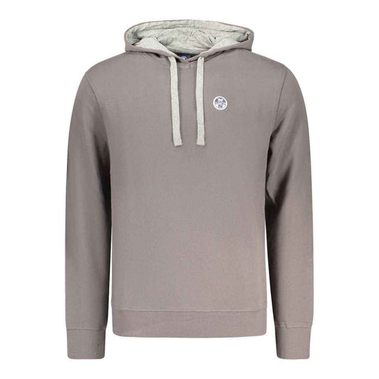 Gray Cotton Men's Hoodie