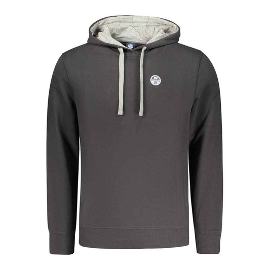 Black Cotton Men's Sweatshirt
