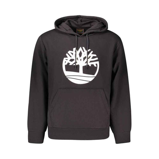 Black Cotton Men's Sweatshirt