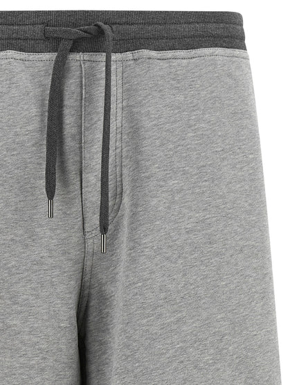 Gray Cotton Bermuda Shorts