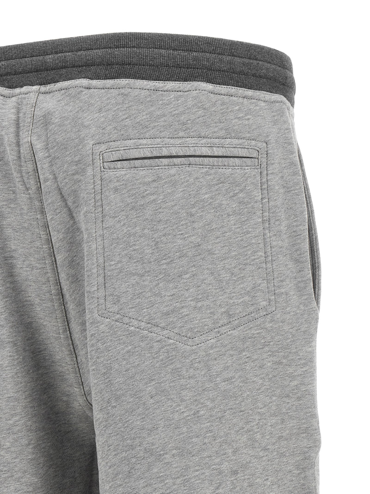 Gray Cotton Bermuda Shorts