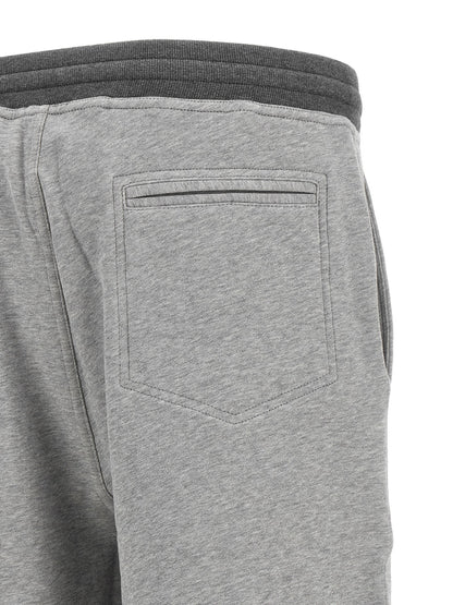 Gray Cotton Bermuda Shorts