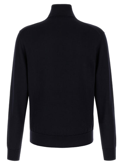 Blue Virgin Wool Cardigan
