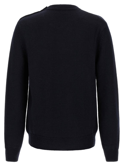 Blue Virgin Wool Cardigan