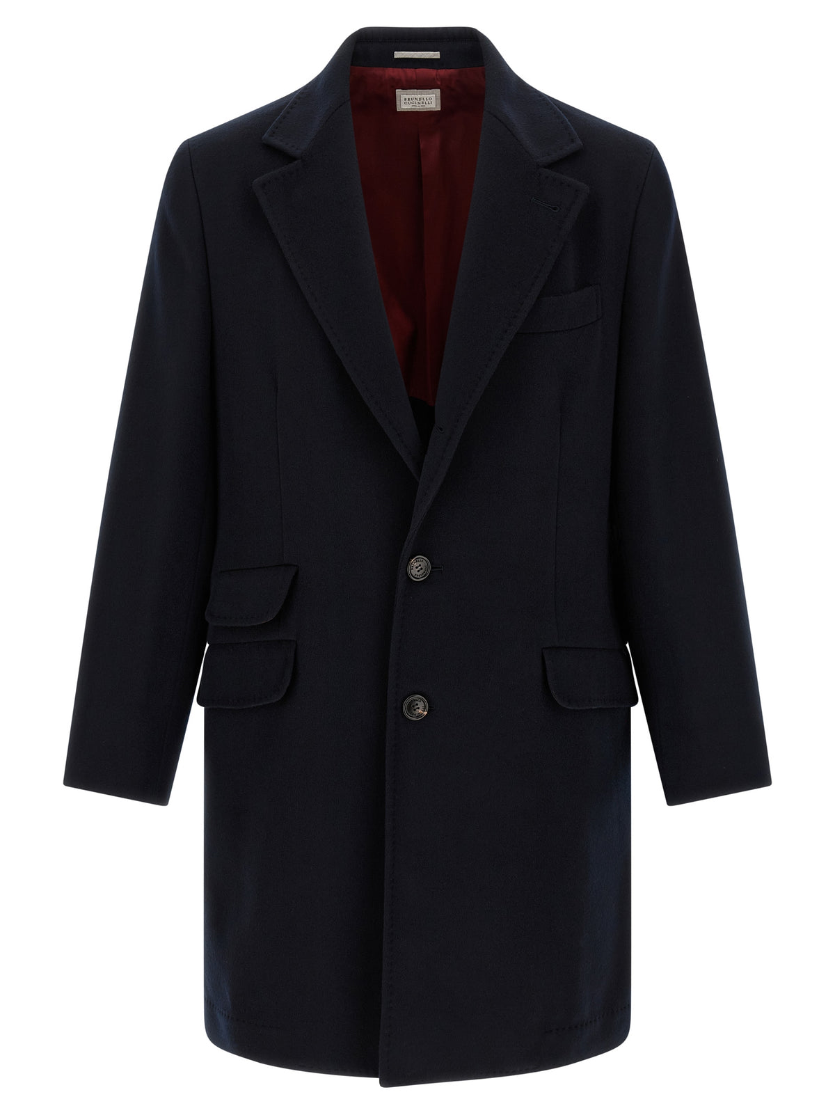 Blue Virgin Wool Coat