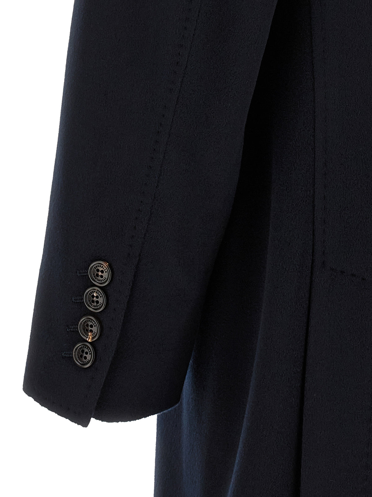 Blue Virgin Wool Coat