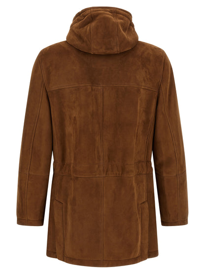 Brown Lamb Leather Leather Jacket