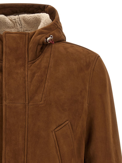 Brown Lamb Leather Leather Jacket
