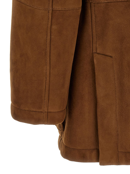 Brown Lamb Leather Leather Jacket