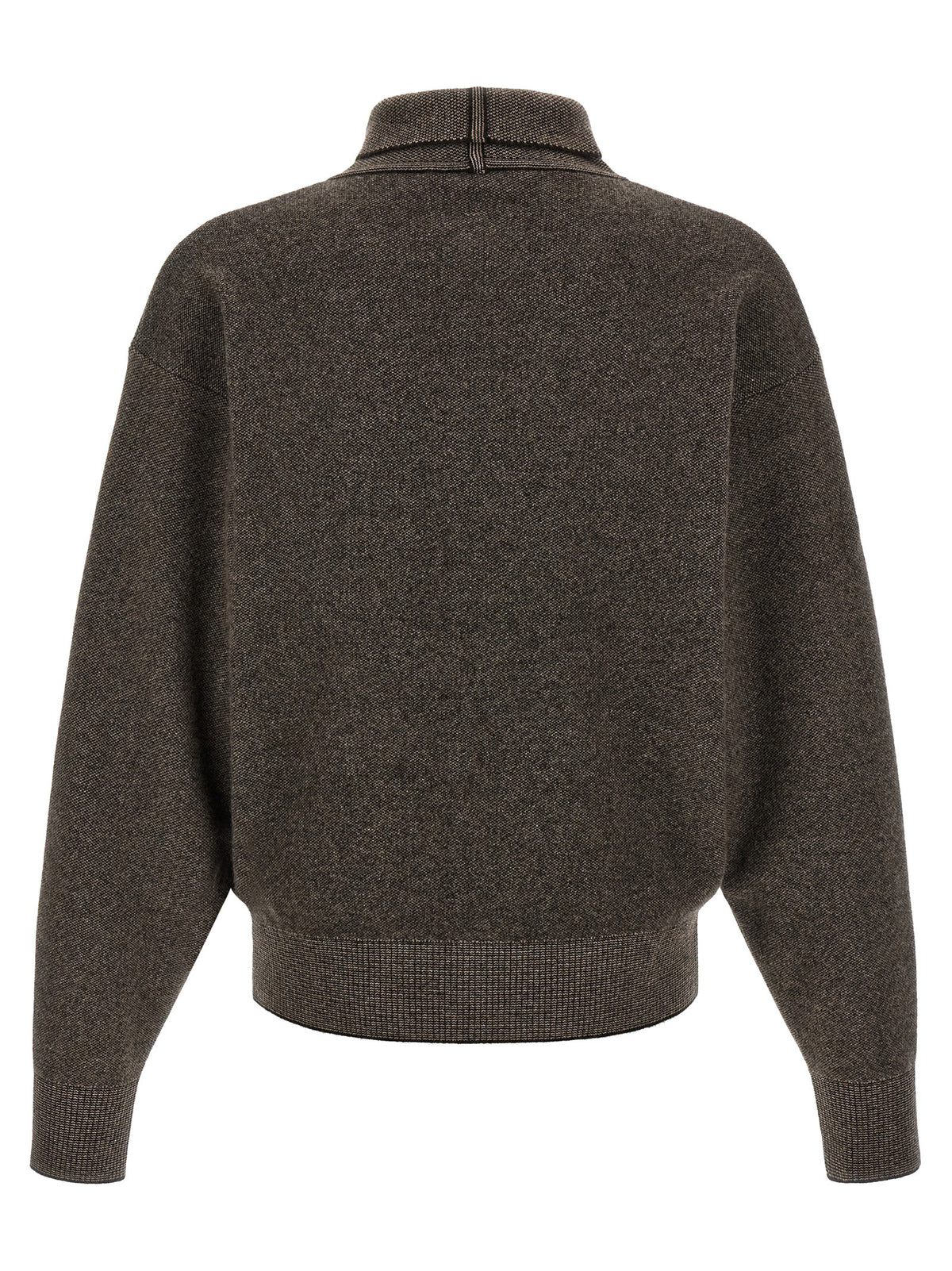 Brown Merino Wool Cardigan