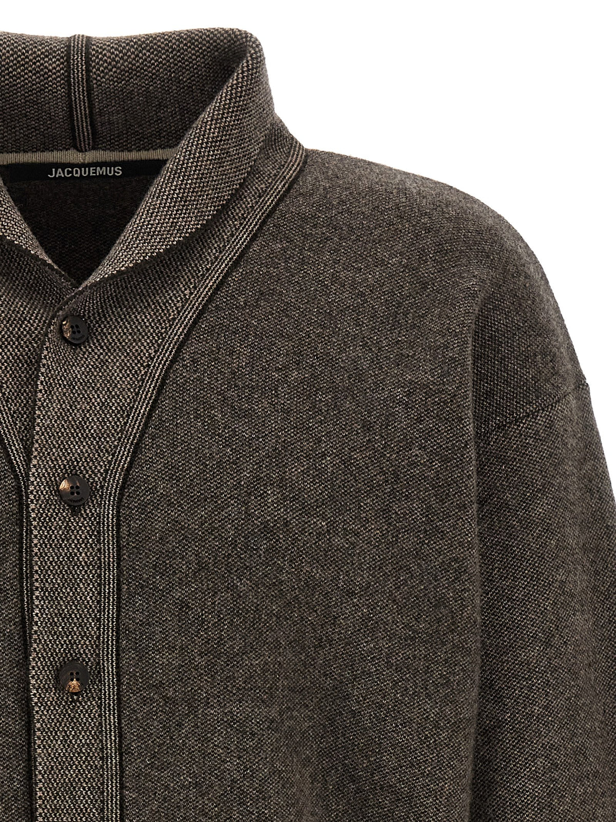 Brown Merino Wool Cardigan