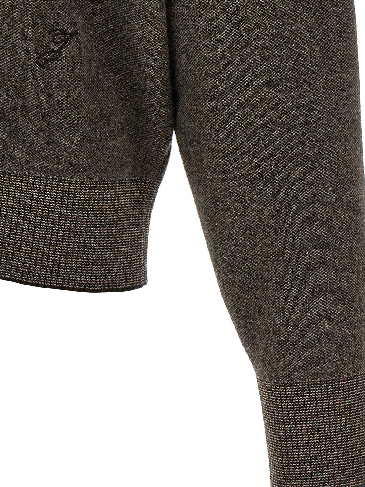 Brown Merino Wool Cardigan