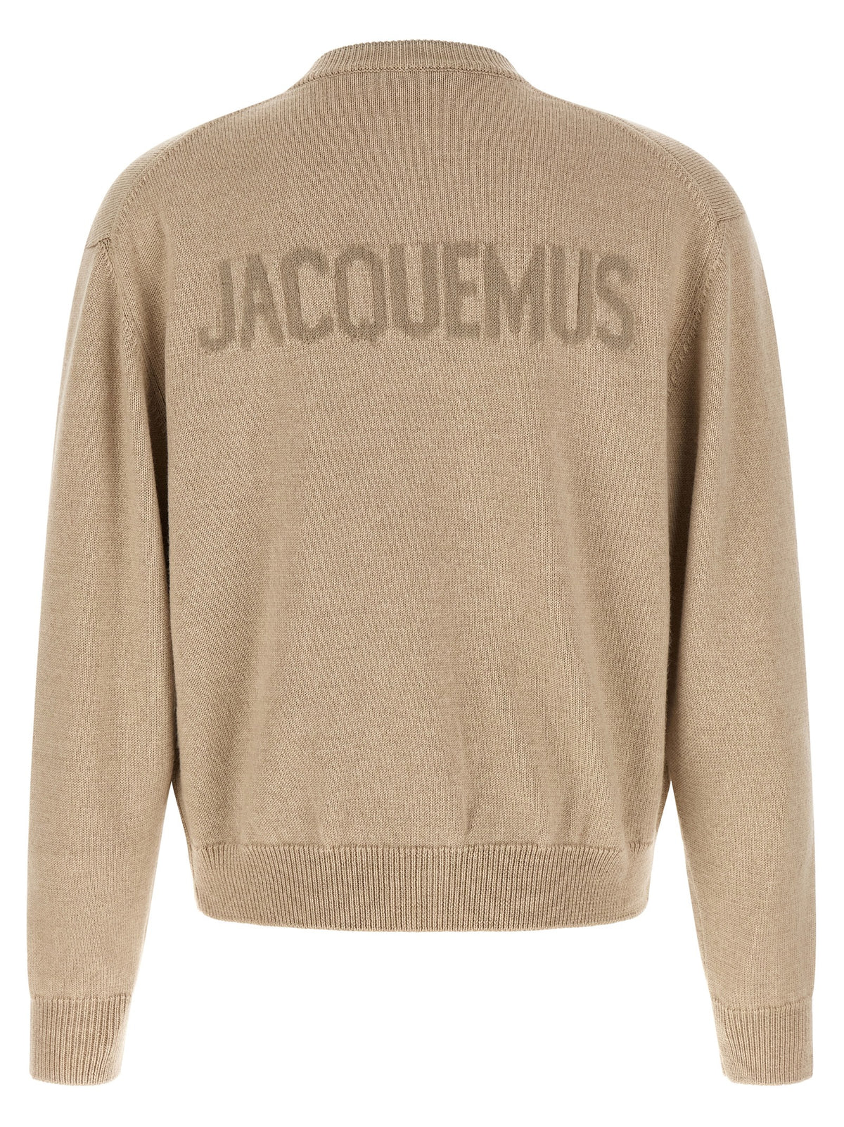 Beige Merino Wool Cardigan
