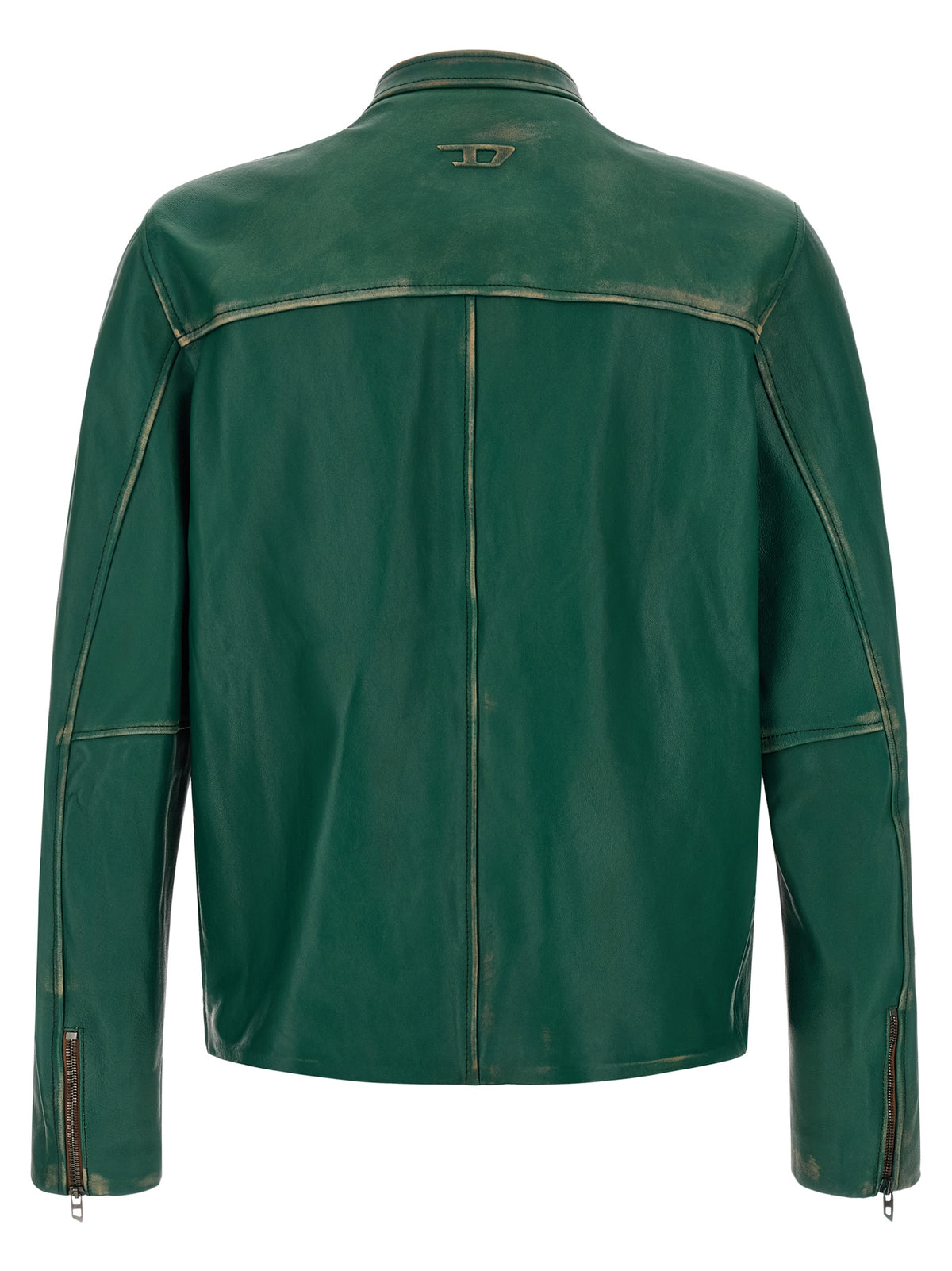 Bicolor Lamb Leather Leather Jacket