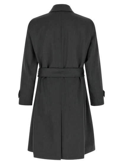 Gray Virgin Wool Coat
