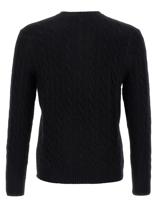 Black Wool Cardigan