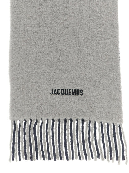 Gray Wool Scarf