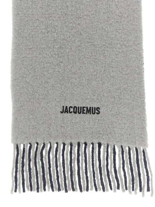 Gray Wool Scarf