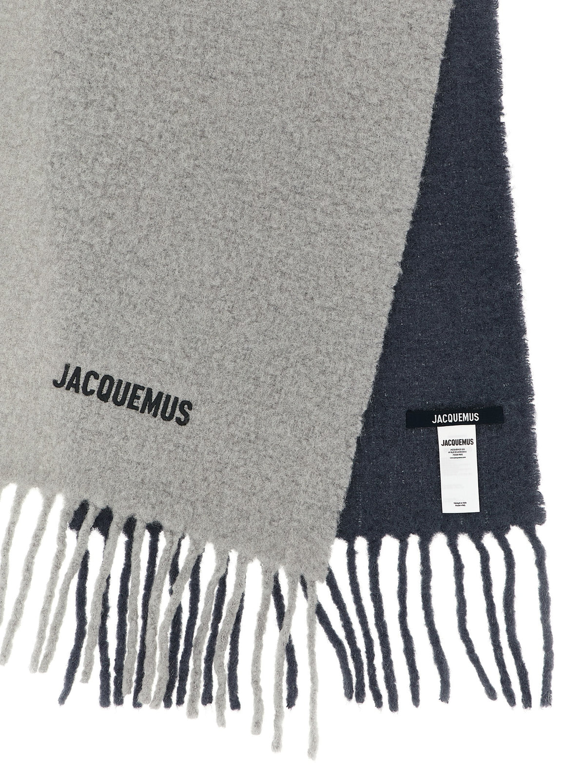 Gray Wool Scarf