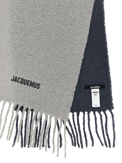 Gray Wool Scarf