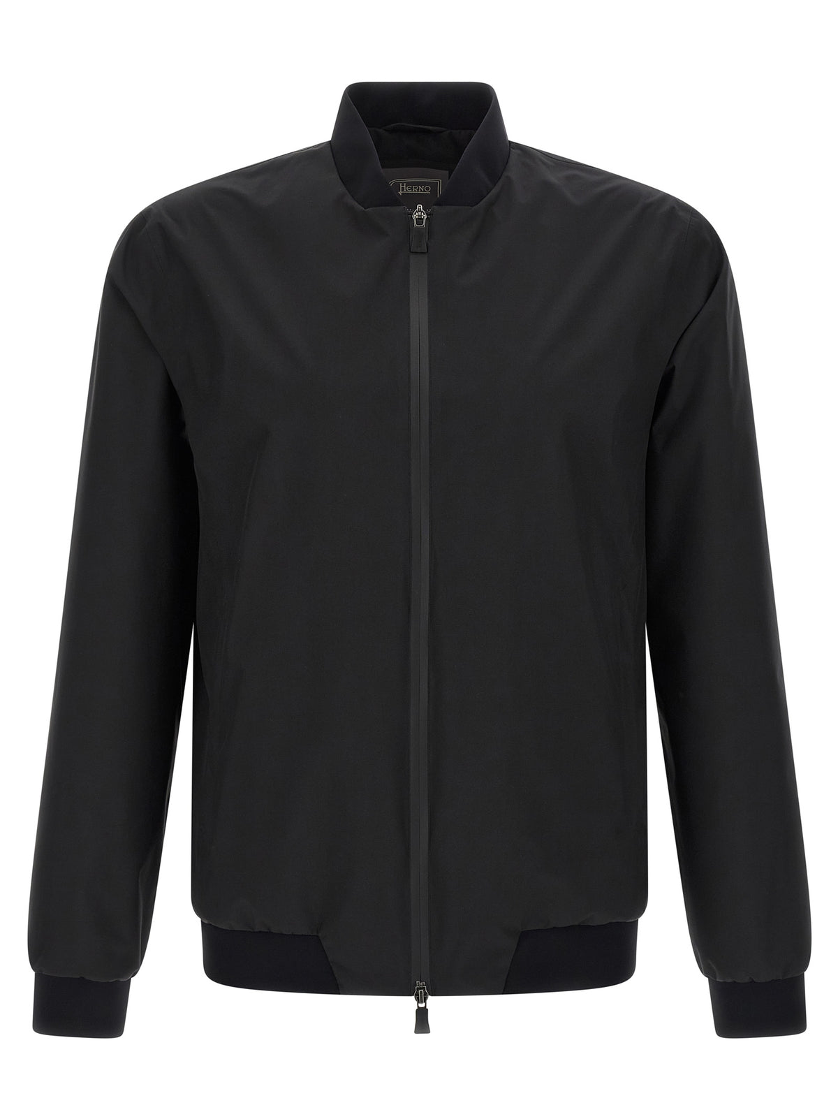Black Polyester Bomber