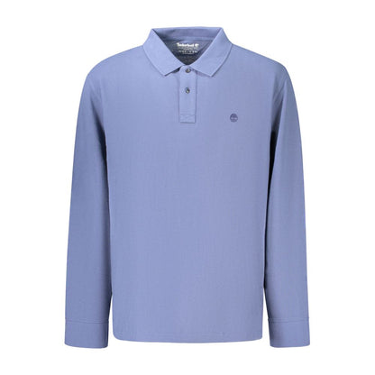 Blue Cotton Polo Shirt