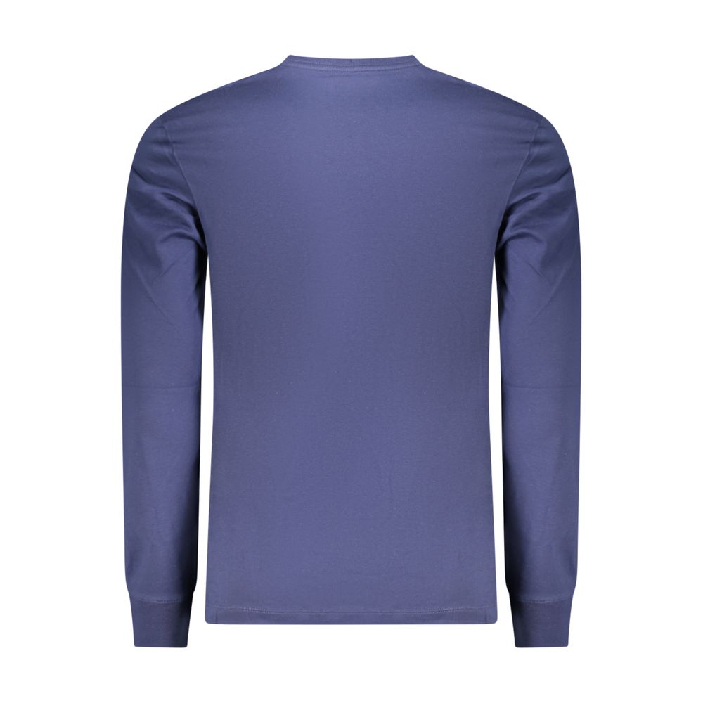 Blue Cotton Mens Tshirt