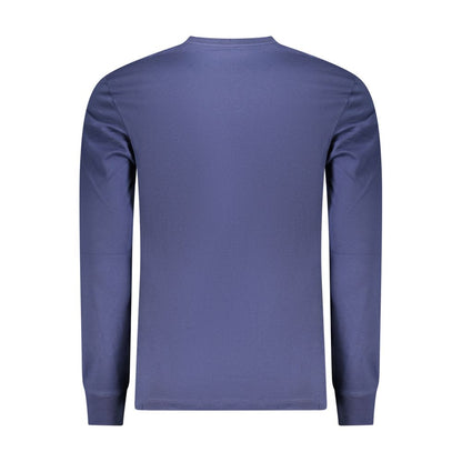 Blue Cotton Mens Tshirt