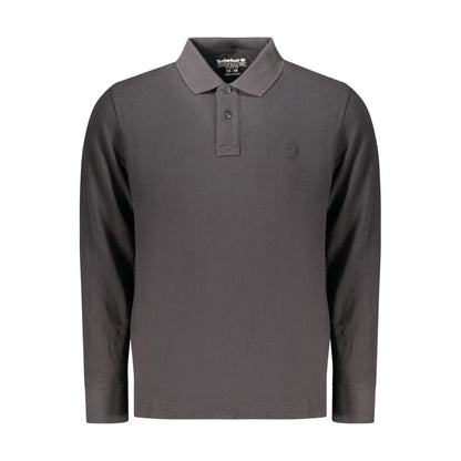 Black Cotton Polo Shirt