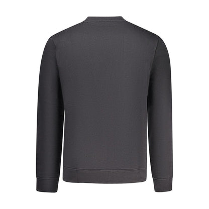 Black Cotton Men's Sweatshirt