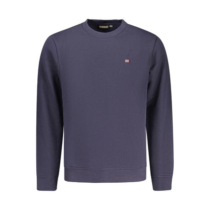 Blue Cotton Men's Sweatshirt