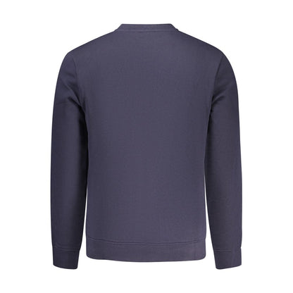 Blue Cotton Men's Sweatshirt