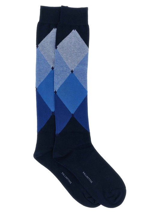 Blue Cotton Socks