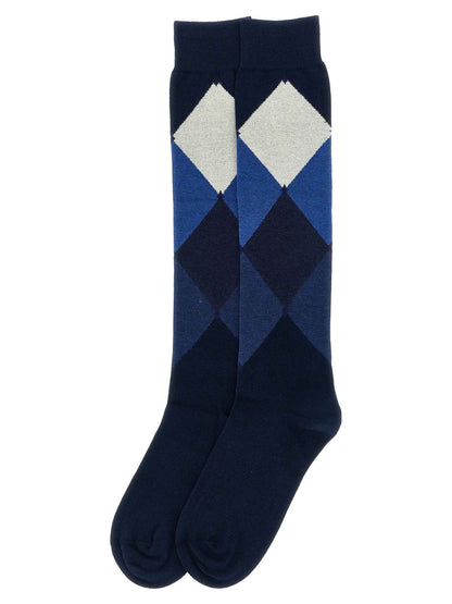 Blue Cotton Socks