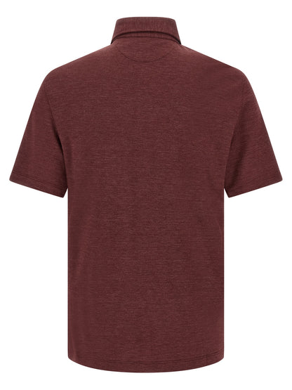 Bordeaux Virgin Wool Polo Shirt