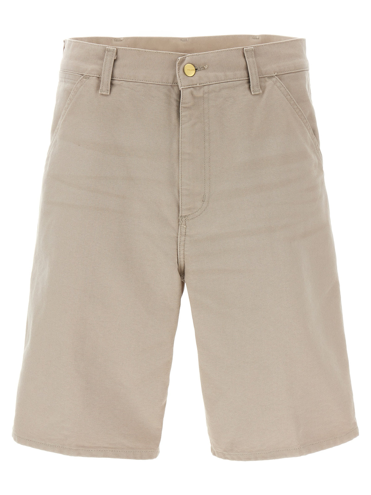 Beige Organic Cotton Bermuda Shorts