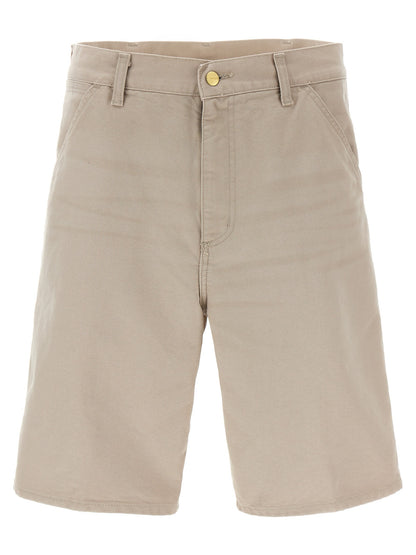 Beige Organic Cotton Bermuda Shorts