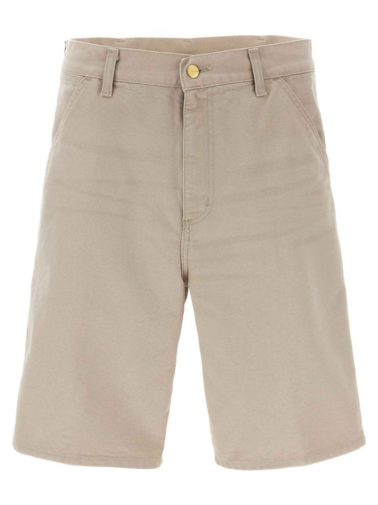 Beige Organic Cotton Bermuda Shorts