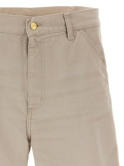 Beige Organic Cotton Bermuda Shorts