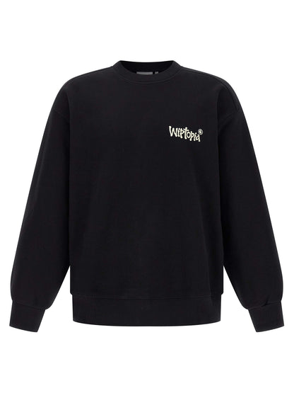 Black Cotton Sweatshirt