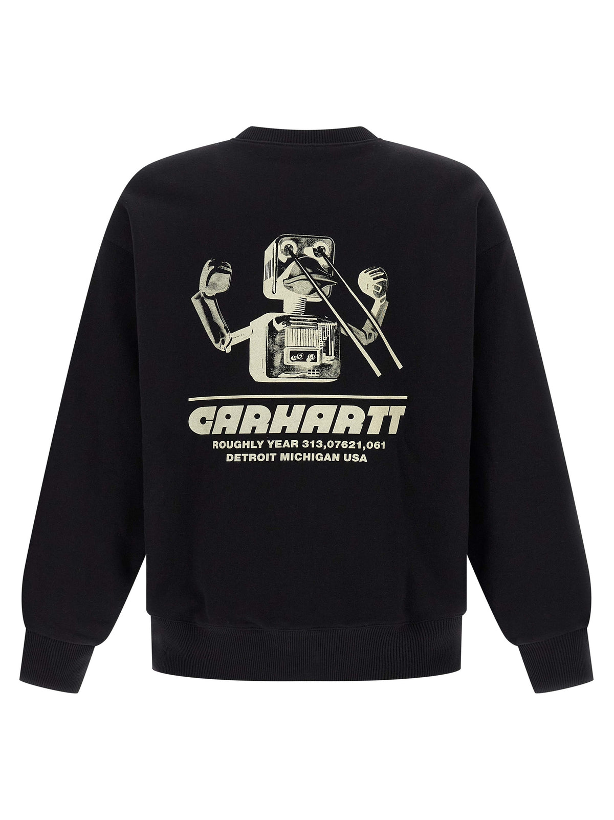 Black Cotton Sweatshirt