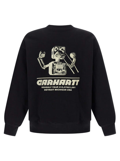 Black Cotton Sweatshirt
