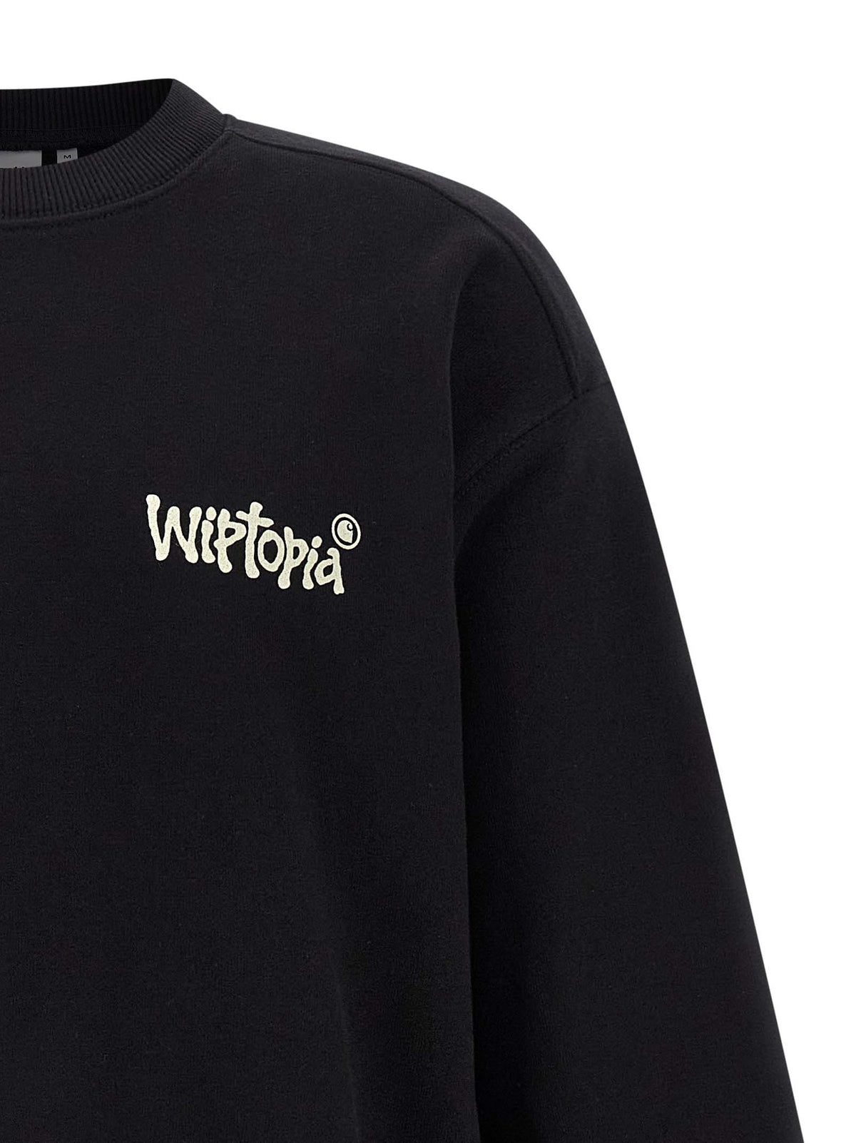 Black Cotton Sweatshirt