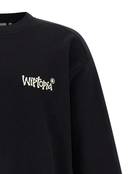 Black Cotton Sweatshirt