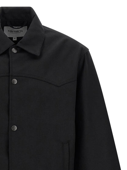 Black Polyester Bomber