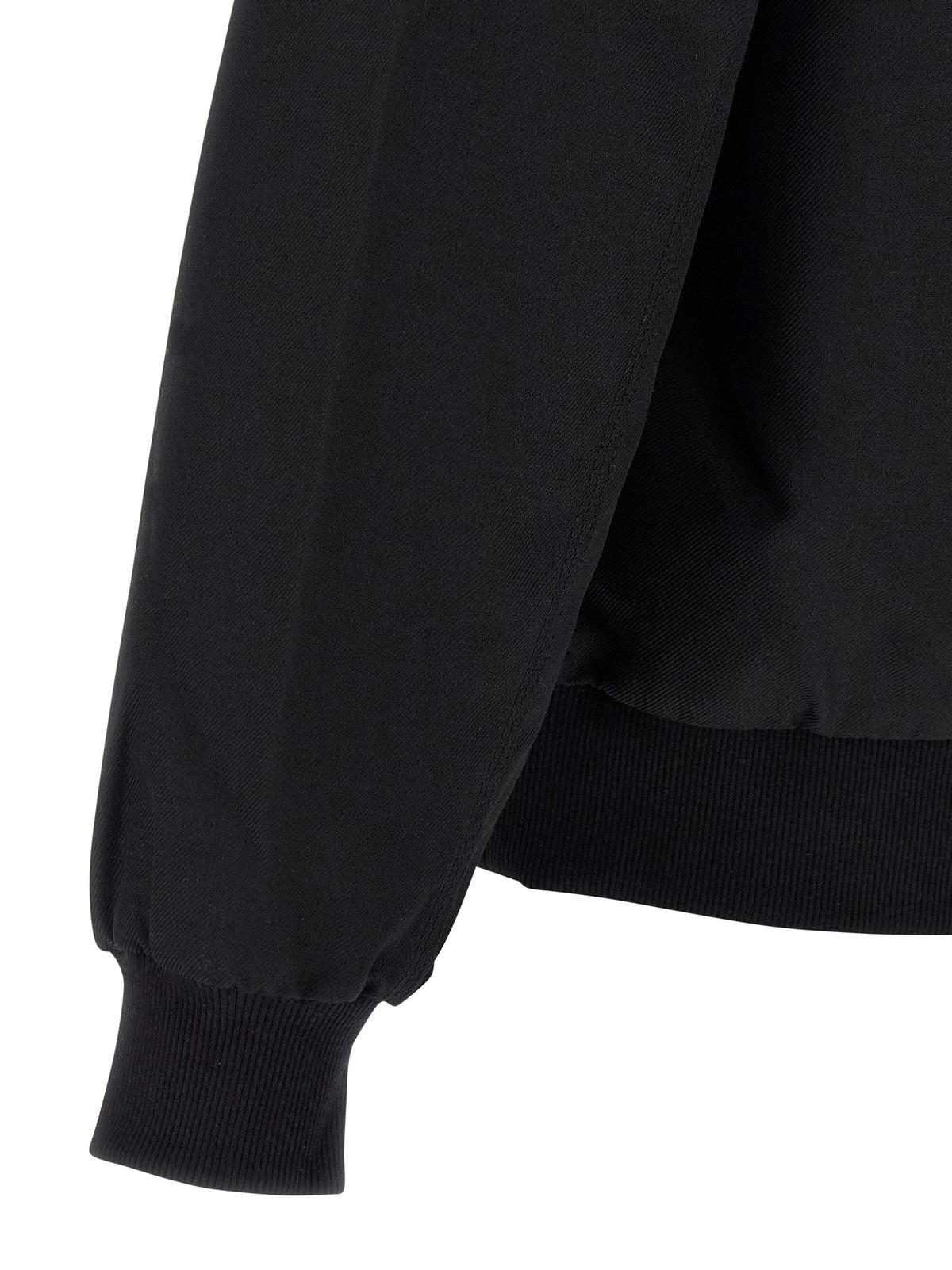 Black Polyester Bomber