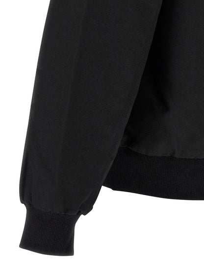 Black Polyester Bomber
