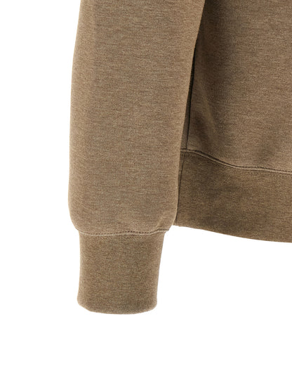 Beige Cotton Sweatshirt